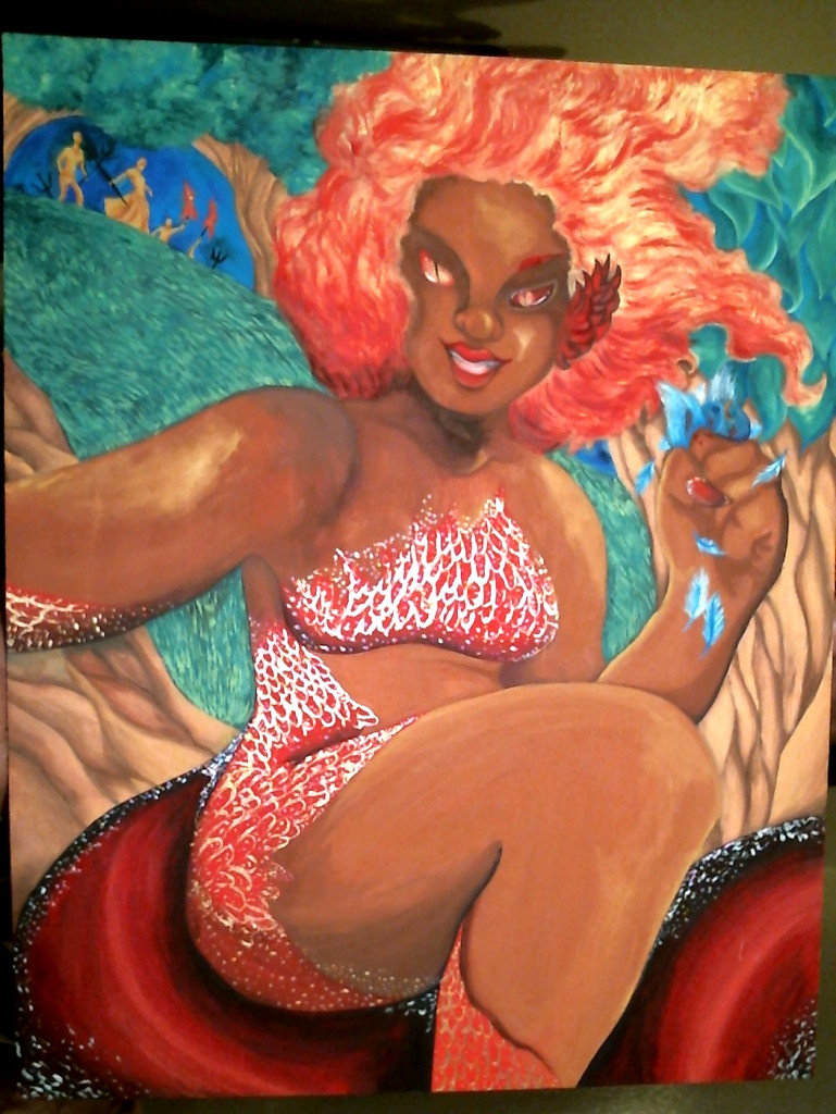 Gouache and Acrylic on Wood.